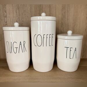 Rae Dunn White Ceramic Coffee Canister